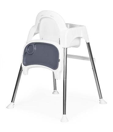 Hranilice: EcoToys Hranilica za decu 2u1 sa postoljem i pojasima – WHITE Šifra — 2
