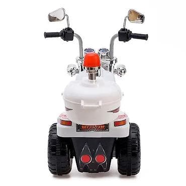 motor na 4 tocka za decu: Motor Delfino Police Beli – dečiji motor na akumulator Šifra — 3