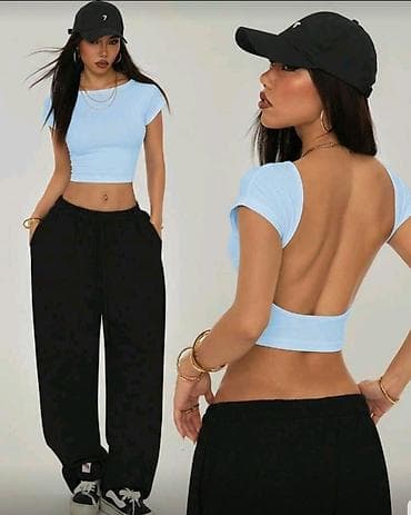 tapout majice: Ženski crop topovi – više modela - Model 1: Kratka majica sa kratkim — 1