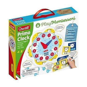 satić matić: MONTESORI SAT EDUKATIVNA IGRA – Quercetti Primo Clock Montesori sat — 1