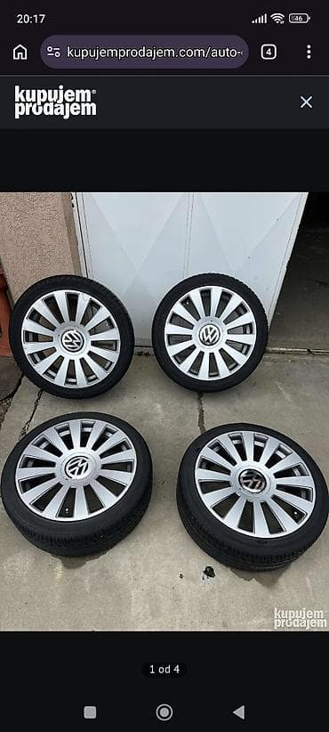 Komplet Volkswagen aluminijumskih felni sa gumama – 4 kom -
