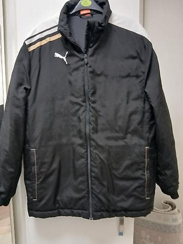 Šuškavci: PUMA zimska jakna, muški model - Boja: crna sa sivim i zlatnim — 1