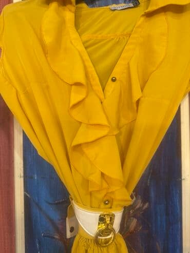 Women's Clothing: L, Single-colored, color - Yellow — 5