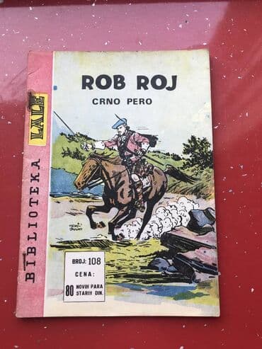 zice na gitari: Biblioteka Lale 108 - Rob Roj - Crno pero — 1