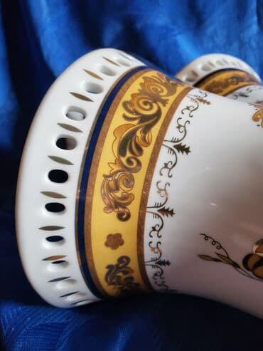 pepco korpa za voce: Vaza,korpa nova vintaz Lordshade porcelan. Perfektan profesionalni — 17