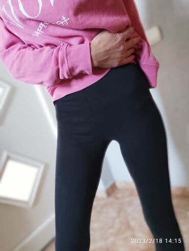 Women's Pants, Jeans, Shorts: S, Cotton, color - Black, Single-colored — 4