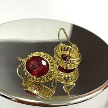 mokasine muske: Hoop earrings, Material: Cubic zirconia — 7