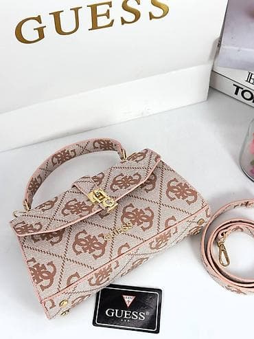 pinko zenske torbe: GUESS torbe – monogram kolekcija - Model: ručna torba sa kratkom — 6