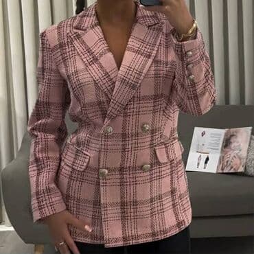 Venčanice i aksesoari: 💥Zenski sakoi karirani, strukiran
✅36-46
✅2999din — 1