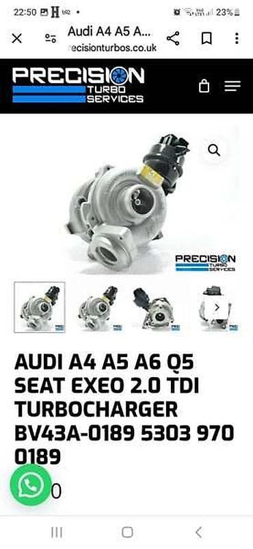audi otpad mladenovac: TURBO KOMPRESOR ZA AUDI A4 OD 2006. DO 2013. GOD — 1
