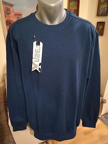 Kvalitetan muski pamucni duks Benx u velikom broju Plavi 5XL
