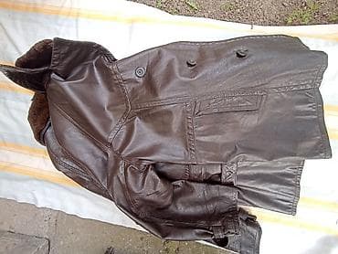 staf jakne: Polovna muška kožna bunda sa slike, broj 54krzno se skida, cena je — 7