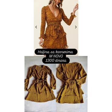 A-Dress M, bоја - Žuta, Koktel, klub, Dugih rukava