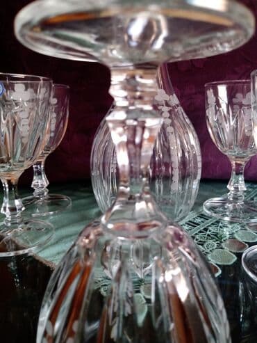 kristalne čaše prodaja: Bohemija servis za vino,kristal,led kristal,brusen kristal. iz — 6