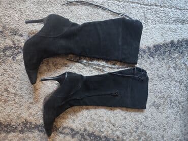mokasine od prevrnute koze: High boots, 41 — 8