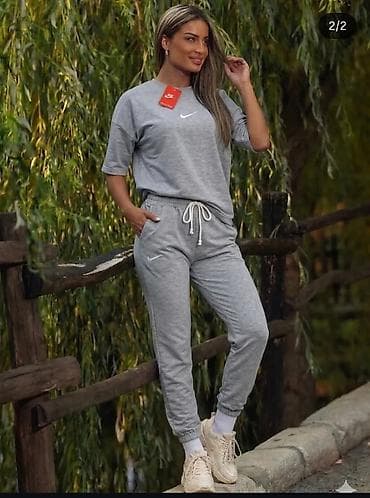 Gornji i donji deo: Nike komplet majica i pantalone - pamuk sa elastinom Novi model Nike — 5