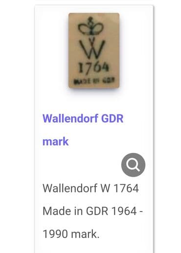 porcelanske solje za caj: Set Waendorf 1964-1990g.Istocna Nemacka. Trodelni porcelanski — 15