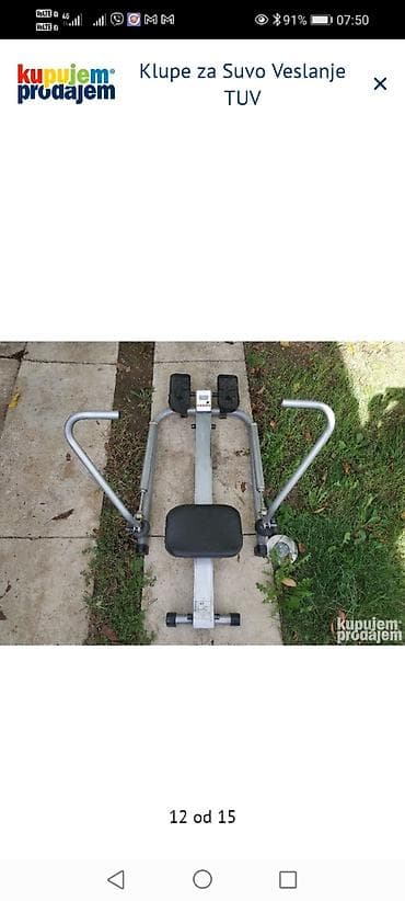 sat na navijanje: Klupe za suvo veslanje TUV - Sprava za veslanje (rowing machine) sa — 5