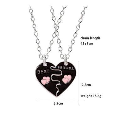 srebrne ogrlice sajle: Ogrlice Best Friends
Cena:1100din/par — 2