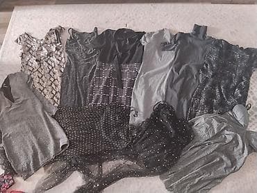 Haljine: Ženska večernja/party garderoba – lot haljina i tunika (crna i srebrna — 2