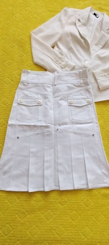 ps bele pantalone: M, Midi, bоја - Bela — 5