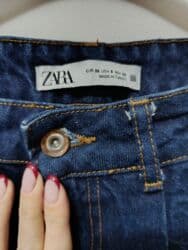 Jeans: Zara baggy farmerke, veličina 38. 100% pamuk. Nošene 2-3 puta. Nikakvo — 5