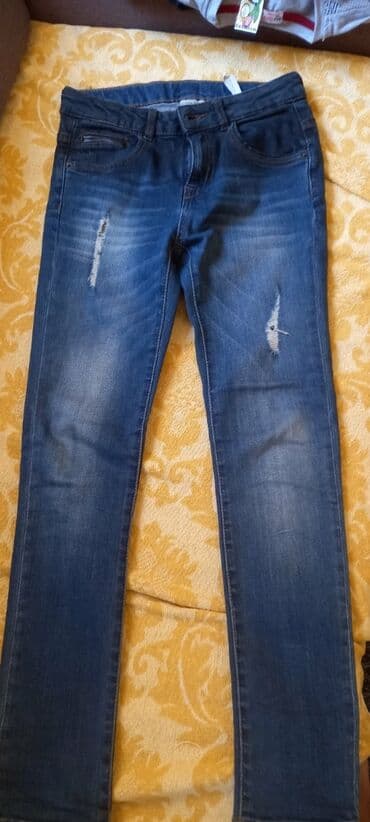 Kids' Clothes: Zara decije farmerice vel 9-10, uzi model — 1