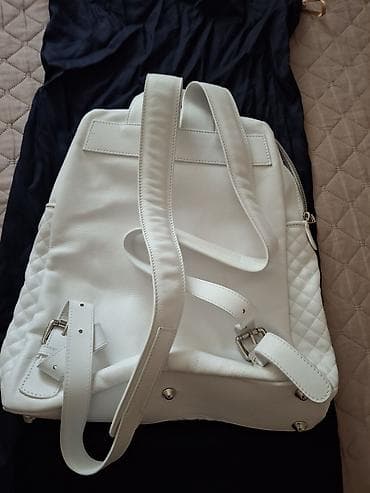 desigual ranac cena: Le Silla ženski kožni ranac – bela boja - Materijal: prirodna koža — 3