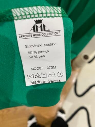 dugacke haljine svecane: XL (EU 42), color - Green, Short sleeves — 6
