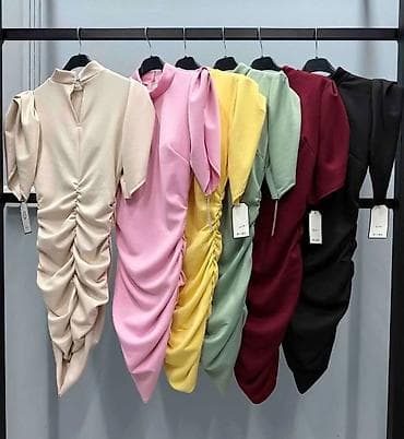 Haljine: Elegantna mini haljina sa naborima - Kroj: pripijeni mini model sa — 4