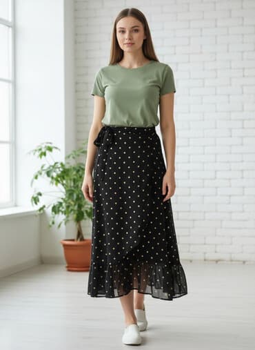 midi haljine h m: One size, Midi, bоја - Crna — 1