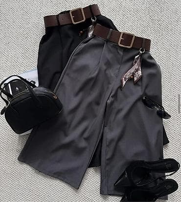 fred perry kosulje: Ženske bermude sa visokim strukom i širokim nogavicama do ispod — 7