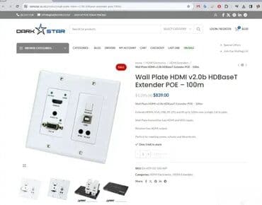 punjac za iphone 11 cena: *** AKCIJA *** 0903 Wall Plate HDMI v2.0b HDBaseT Extender POE-100m; — 3