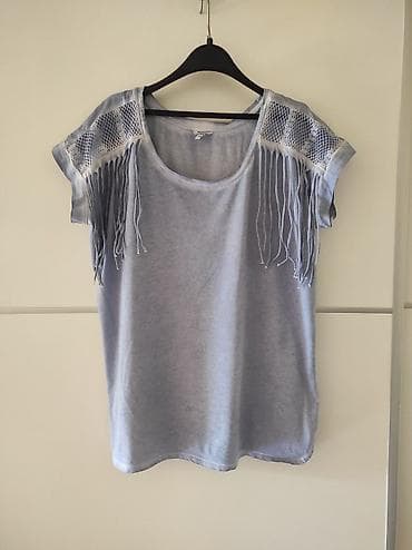 Majica kvalitetna iz uvoza. Materijal pamuk. Plava melirana. Iz uvoza