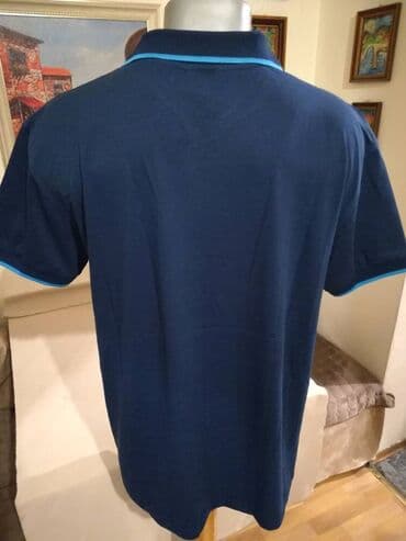 muške pidžame c a: Short sleeves T-shirt, 5XL (EU 62), color - Blue, Cotton — 5