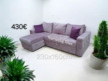 Ugaona garnitura – Nameštaj Rilex - Dimenzije: 230 x 160 cm - Cena — 1