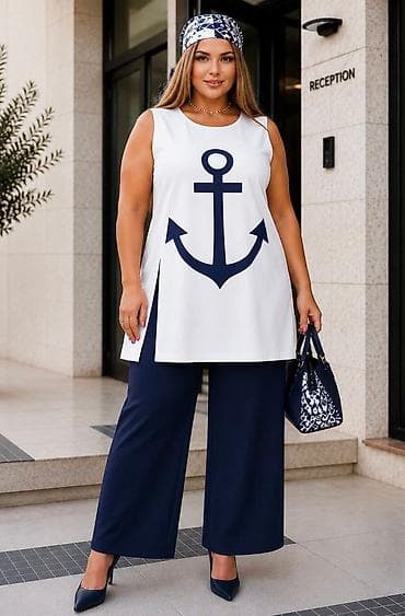 06. MODA ZA PUNIJE DAME ❤️ ⚓ Teget i bela kombinacija koja nikad ne na lalafo.rs 06. MODA ZA PUNIJE DAME ❤️ ⚓ Teget i bela kombinacija koja nikad ne
