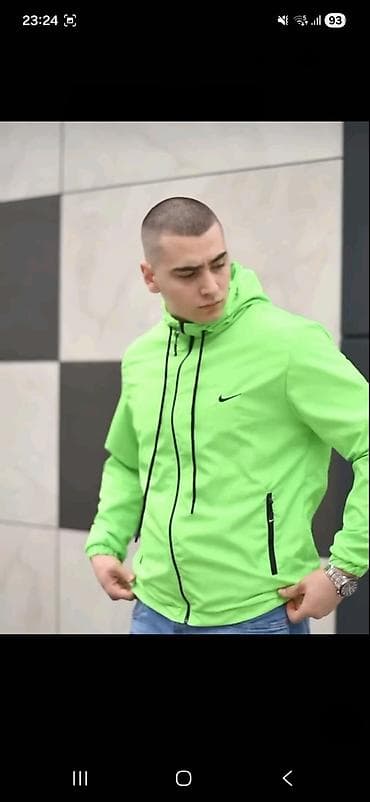 Sportswear: Muška lagana jakna sa kapuljačom - Sportski kroj, zatvaranje na — 5