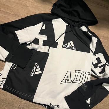 Venčanice i aksesoari: Duks, M (EU 50), Adidas, bоја - Crna, Sa kapuljačom — 1