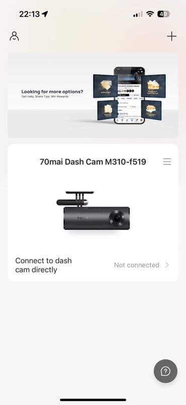 rikverc kamera cena: 70mai Dash Cam M310-f519 – pametna kamera za automobil - Kompaktna — 1