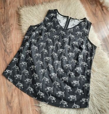 Bluze: 9Fashion Woman, L, Poliester, Leopard, krokodil, zebra, bоја - Crna — 3