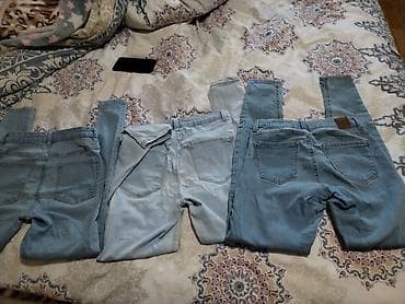 cargo pantalone: Komplet ženskih farmerki – 4 para - Modeli: klasične uske/slim — 5