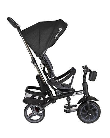Dečiji bicikli: **KIKKA BOO Tricikl XAMMY Black – multifunkcionalni tricikl 3u1** — 2
