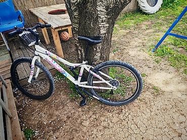 bicikle: Dečiji/teen bicikl sa 24-inčnim točkovima - Ram: nizak, čelični, bele — 5