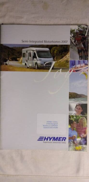 pravoslavni molitvenik cena: Prospekti za kampere Hymer 2007 god.Cena za kom — 1