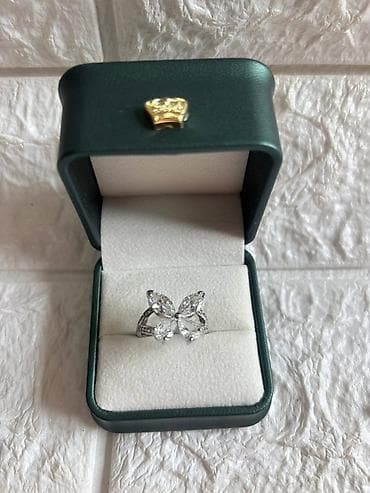 svecane haljine ruma: Prstenovi sa cirkonima podesivi– elegantni modeli. - Boja metala — 8