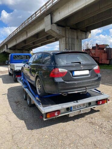 zvjezdano nebo u autu: Šlep automobila. Vršim prevoz vozila šlep prikolicom sa ravnom — 1