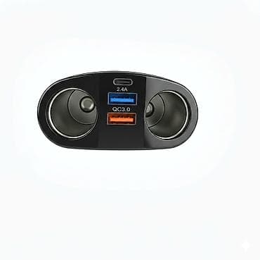 Auto oprema: Razdelnik za upaljač u automobilu Ukupna snaga dvostrukog upaljača za — 7