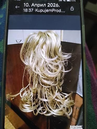 perike niš: Prodajem kosu na šnali, sa mnoštvom pletenica,gustih,prelepa boja — 2