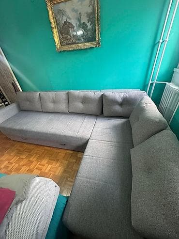 plasticni krevet za pse: Ugaona garnitura na razvlačenje – očuvana Prodaje se očuvana ugaona — 3